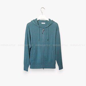 Brunello Cucinelli Cashmere Sweatshirt Cardigan Size L